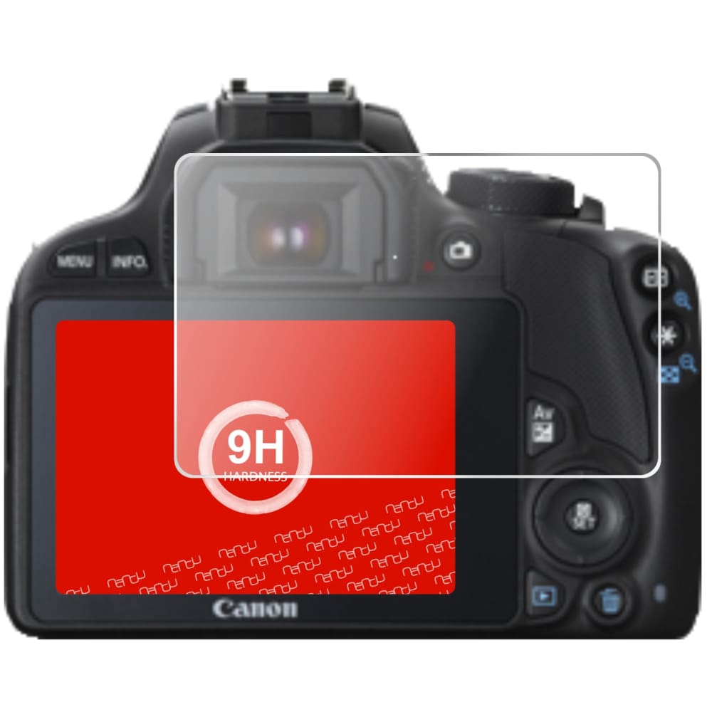 Displayschutz passgenau zugeschnitten – Panzerglas Schutzfolie passend für Canon EOS 100D